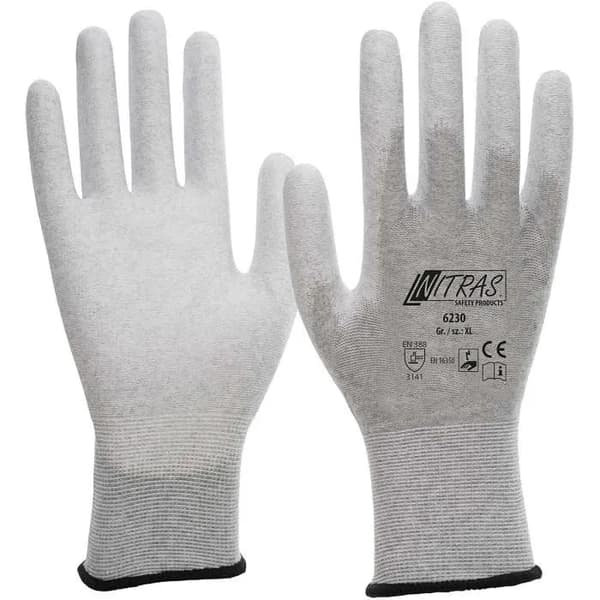 Nitras ESD 6230 antistatiske touch screen handsker