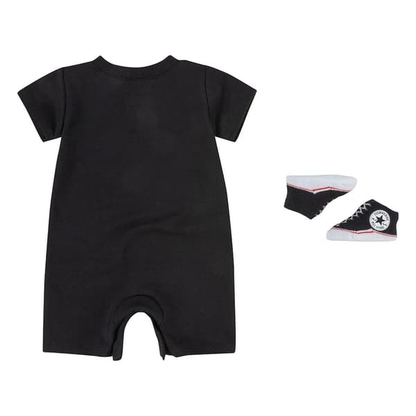 Converse lil chuck jumpsuit sæt sort 6 måneder