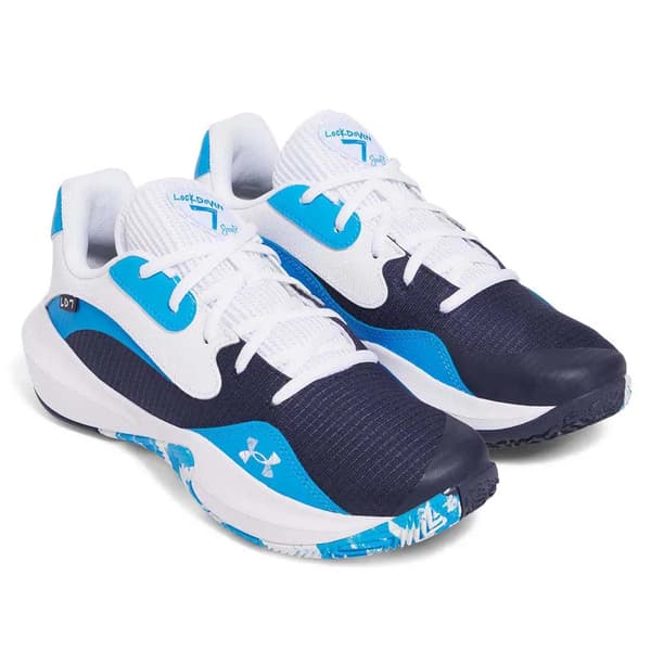 Under Armour lockdown 7 low Navy Blue/White/Electric Blue
