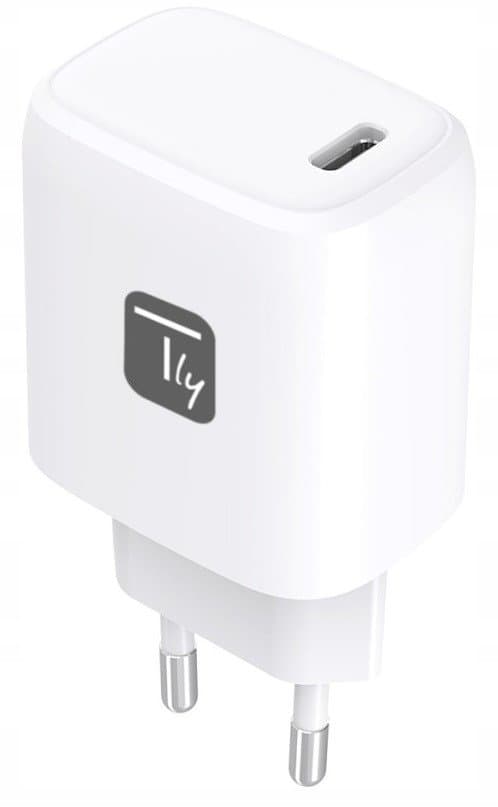 Techly GaN USB-C 20W hvid væglader