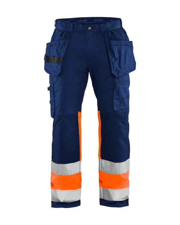 Blåkläder 1558 Arbetsbyxor Hög Synlighet Blå/Orange