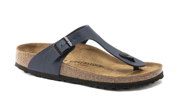 Birkenstock Gizeh blå smal pasform