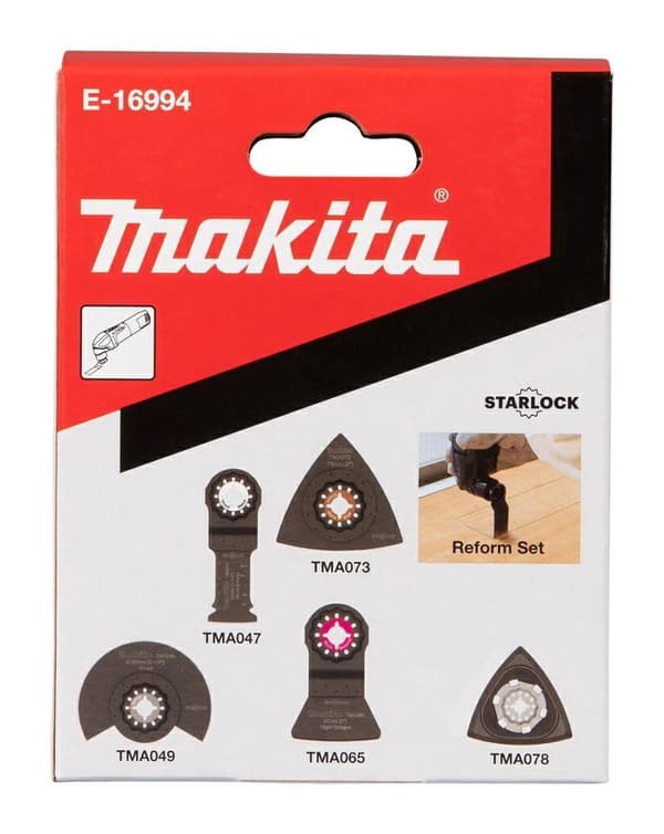 Makita e-16994 multitool tilbehørssæt 5 dele