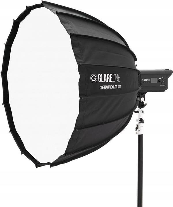 GlareOne Hexa 90 Pro Softbox med dobbelt diffusor
