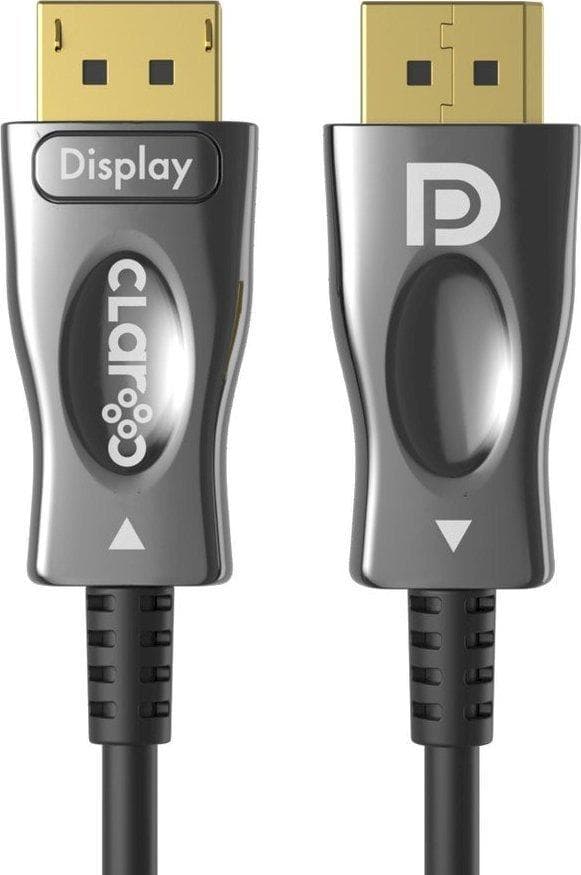 Claroc DisplayPort 1.4 AOC 30 m, sort