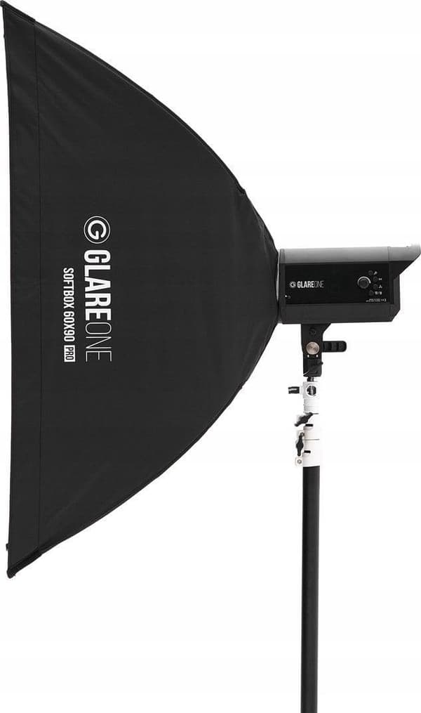 GlareOne Softbox SoftPro60x90 PRO 60x90cm Musta