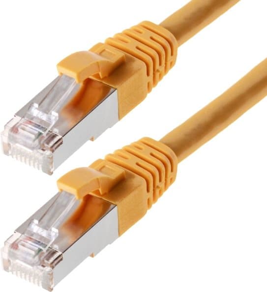 Helos Cat 6 S/FTP netværkskabel gul 1m