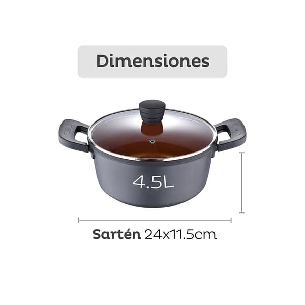 San Ignacio Gryde Bronze 24cm 4.5L