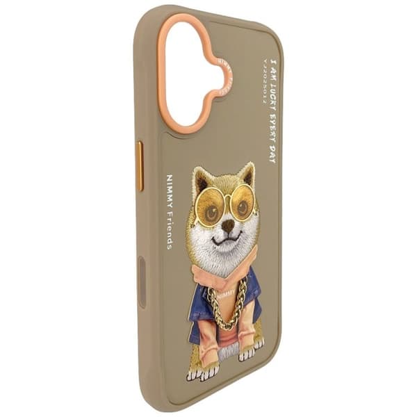 Nimmy lasit cool dog iPhone 17 beige