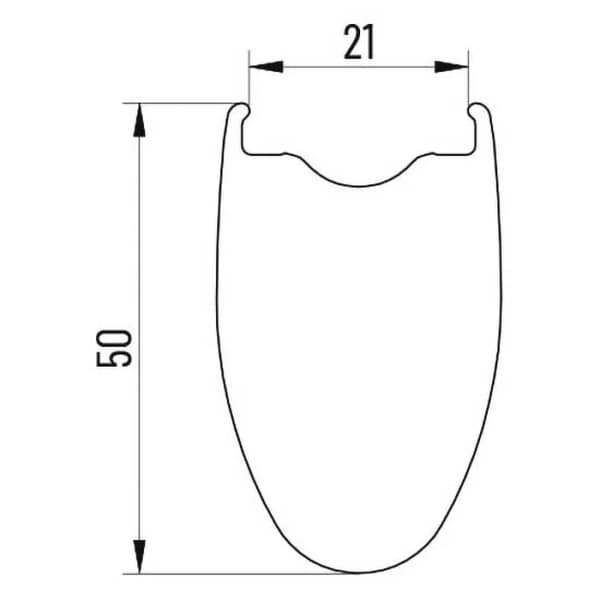 Miche kleos disc 50mm tubeless sort