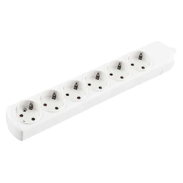 Onlex multisocket strømstik 6 stik hvid