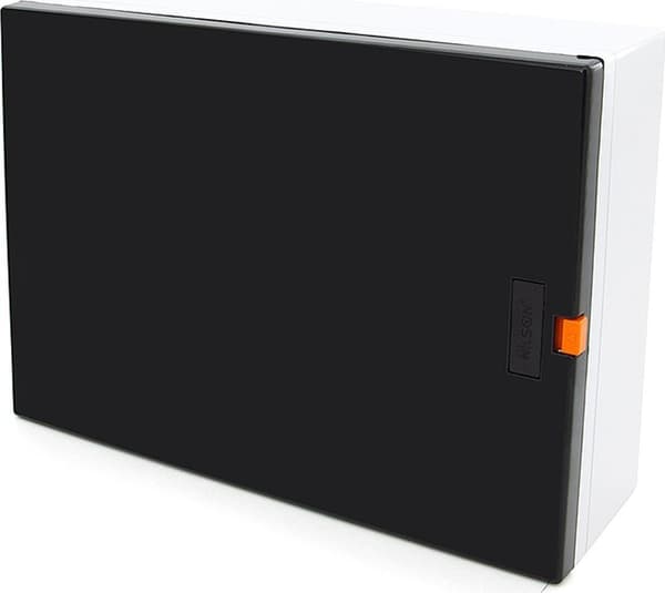els-elektroteknik 1x12 sort modulær tavle
