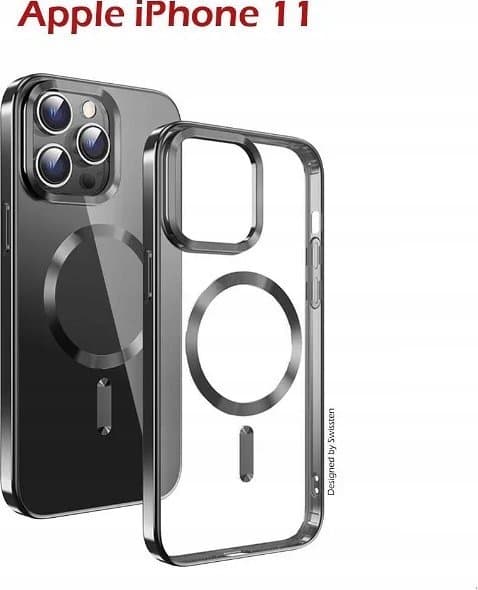 Swissten Magstick Metallic iPhone 11 sort