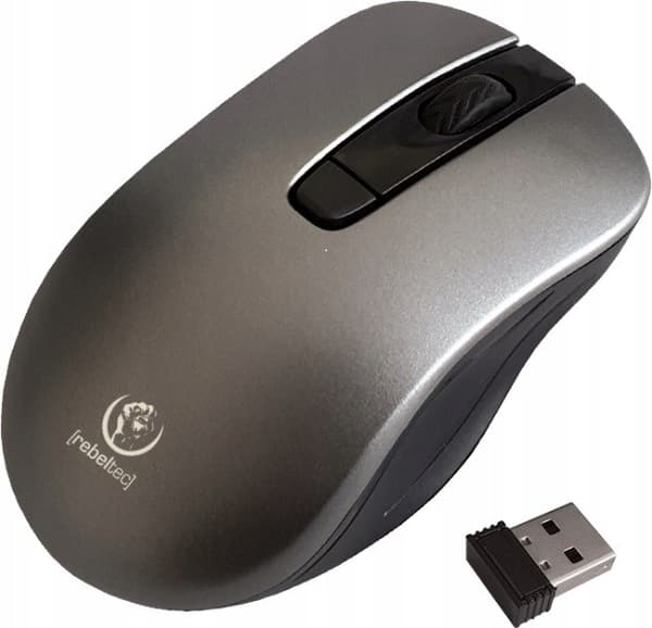 Rebeltec STAR trådlös mus Silver 800-1600dpi