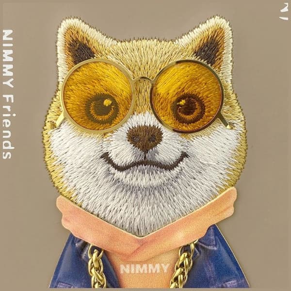 Nimmy lasit cool dog iPhone 17 beige