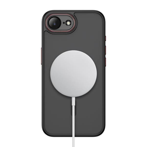 4kompl MagCam smartphone case MagSafe iPhone 16E/17E Black/Röd