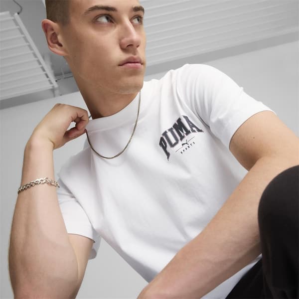 PUMA t-paita squad small graphic valkoinen