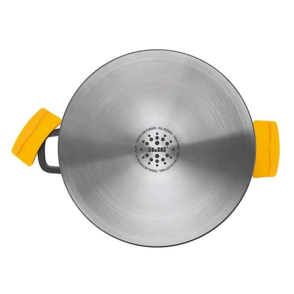 Ibili Evolution 28 cm soppgryta svart/gul