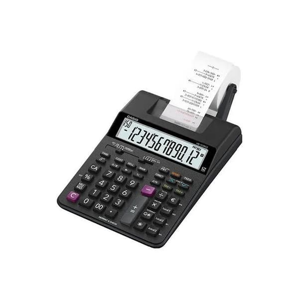 Casio HR-150rcE-Wa sort 12 cifre