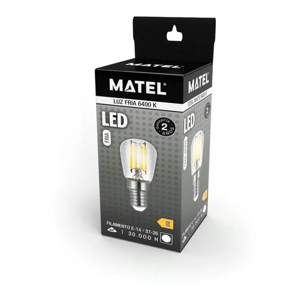 Matel LED Jääkaappilamppu E14 2W 6400K