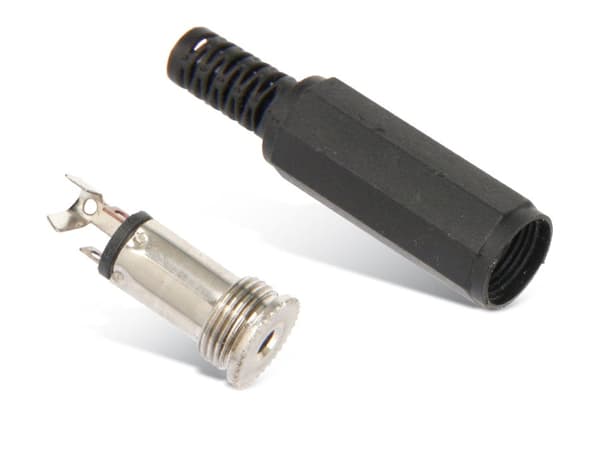 Sconn Maximum Connectivity 2.5 mm stereo jack coupler svart
