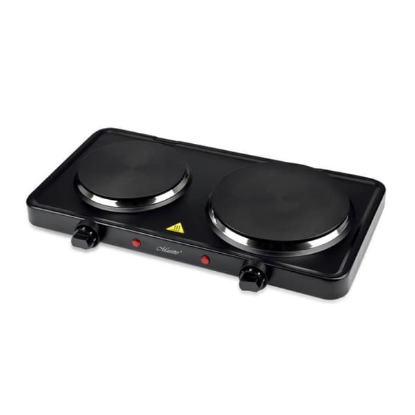 Maestro MR-772-2 elektrisk dubbelplatta 2500W svart