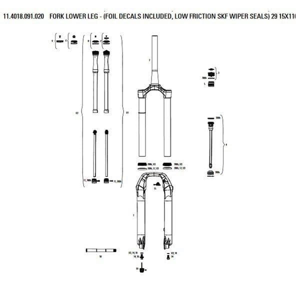 RockShox Pike Ultimate B3 29´´ Boost noir brillant