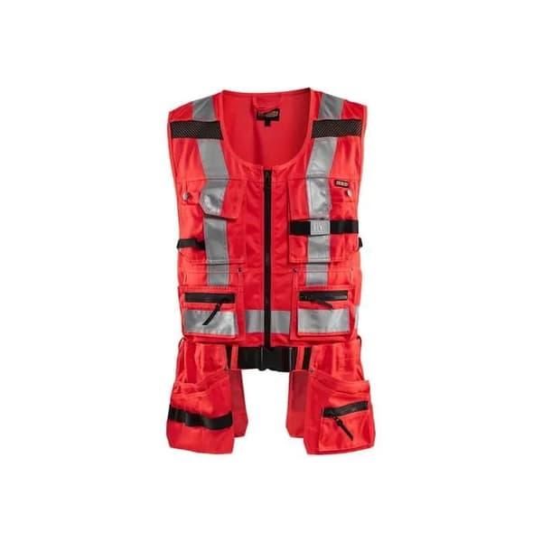 Blåkläder 3032 1804 högsynlig arbetsväst röd