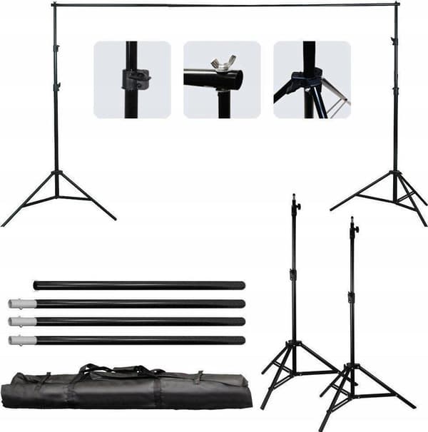 massa backdrop hængesystem justerbar 152-304cm 4x clips