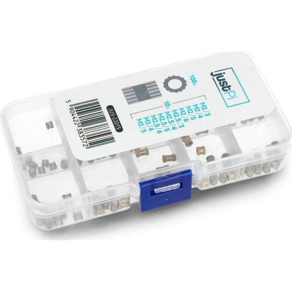 justpi 3D-print indsats messing 100 stykker