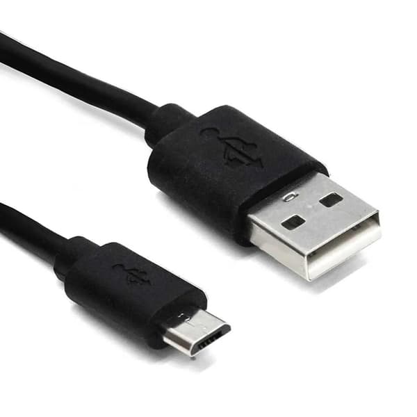 Phoenix USB Micro USB Kabel 3 meter Sort