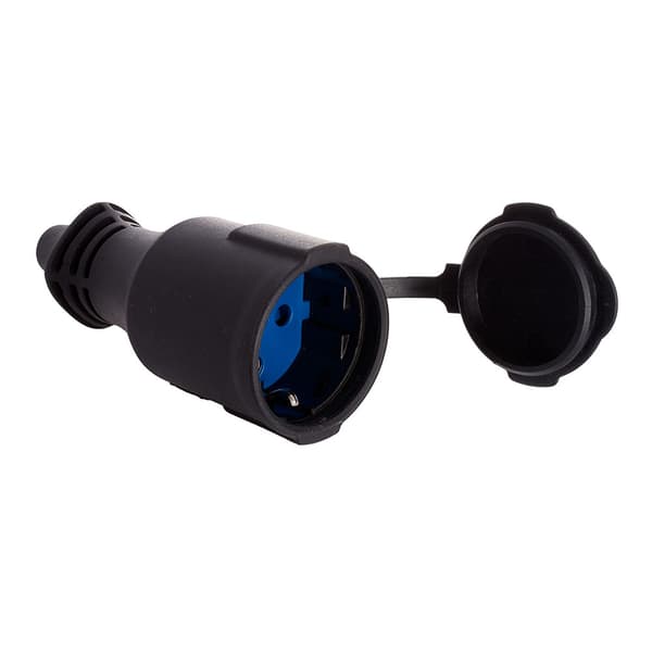 Solera 2P+TT med låg IP44 16A 250V Sort/Blå
