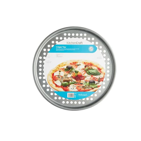 Craft perforerad pizzaplåt 33 cm Silver