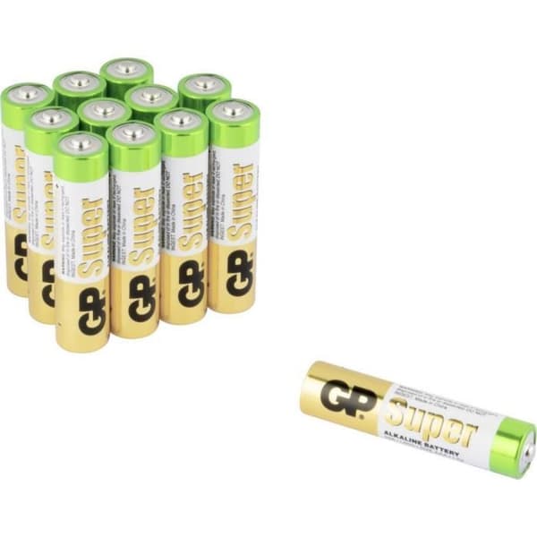 GP Batteries super alkalinen aaa 12-pakkaus