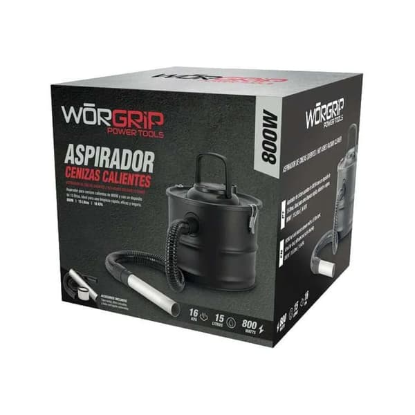WORGRIP ashdamsuger 15L 800W Sølv
