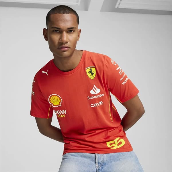 PUMA sainz t-paita punainen