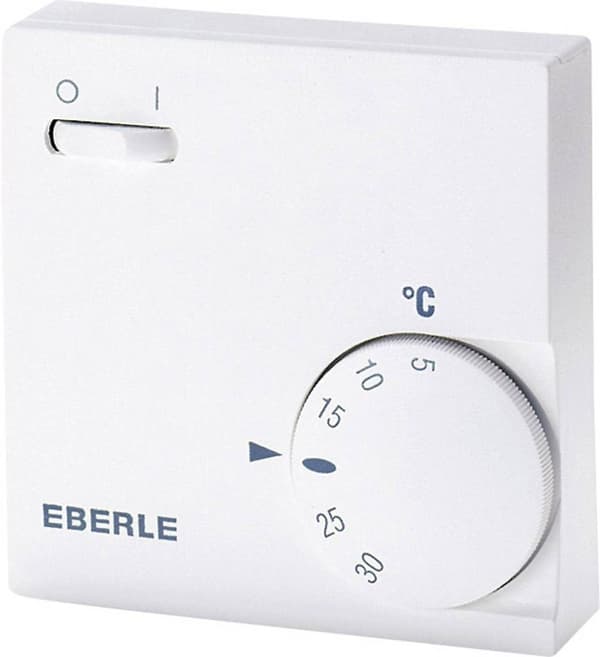 Eberle rtr-e 6763 elektronisk termostat vit