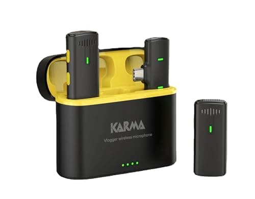 Karma 32171 vlogger plus mikrofonkit sort/gul