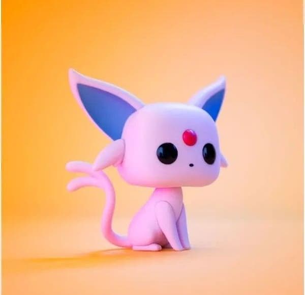 Pokémon Espeon Flocked figur