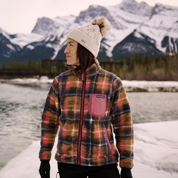 Columbia Boundless Days Cable Knit Pom Beanie beige