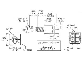 Velleman dpdt on-on 5A