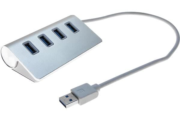 Frohlich-Walter Exertis Connect USB-hub 4 porte Grå