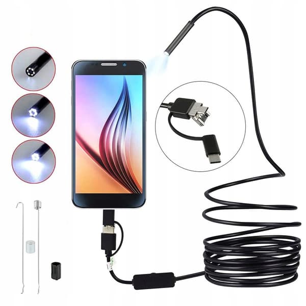retoo endoskooppikamera 3.9mm 5m USB-C LED