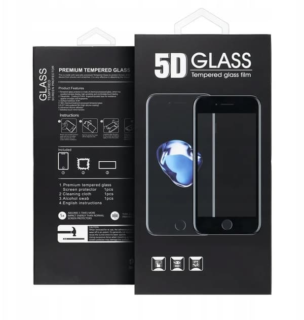 oem 5d full glue tempered glass musta