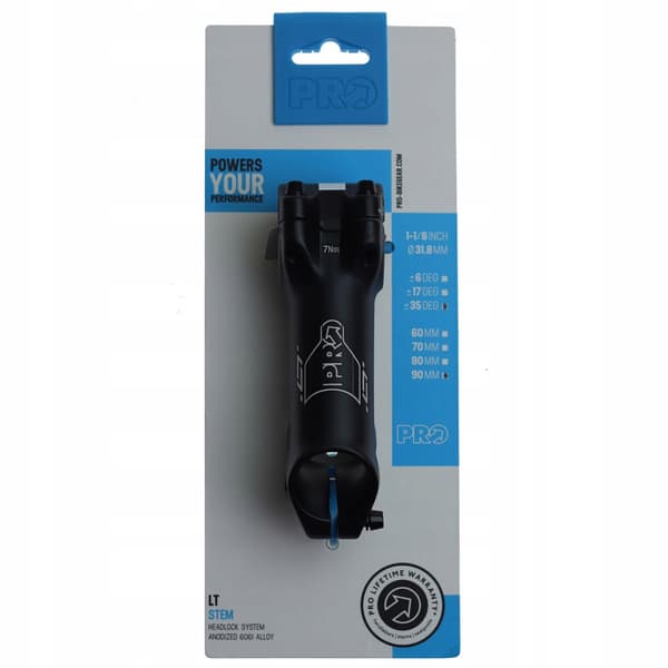 PRO LT Styre 90mm +/-35 Svart