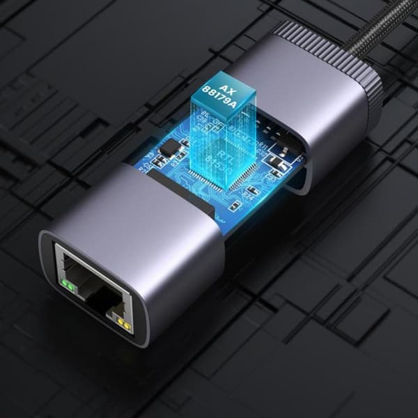 Ugreen USB-C til RJ45 1Gbps Ethernet Adapter - Grå
