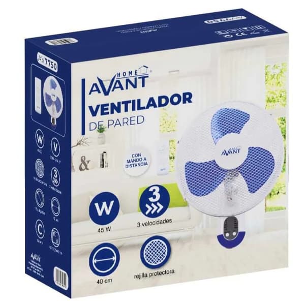 Avant AV7750 vægventilator 40 cm hvid