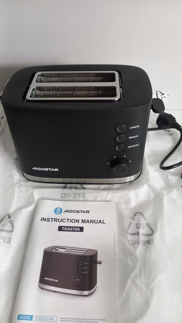 Aigostar Energy leivänpaahdin 800W musta