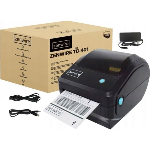 Zenwire TD-401 termisk printer 100x150mm