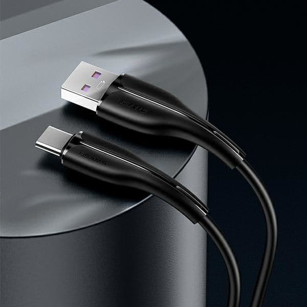 USAMS u38 USB-C ladekabel 5A 1m sort